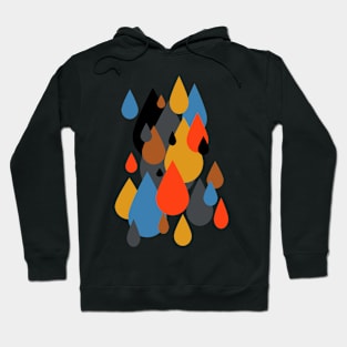 Mid Century Modern Rain Drops on Your Head Hoodie